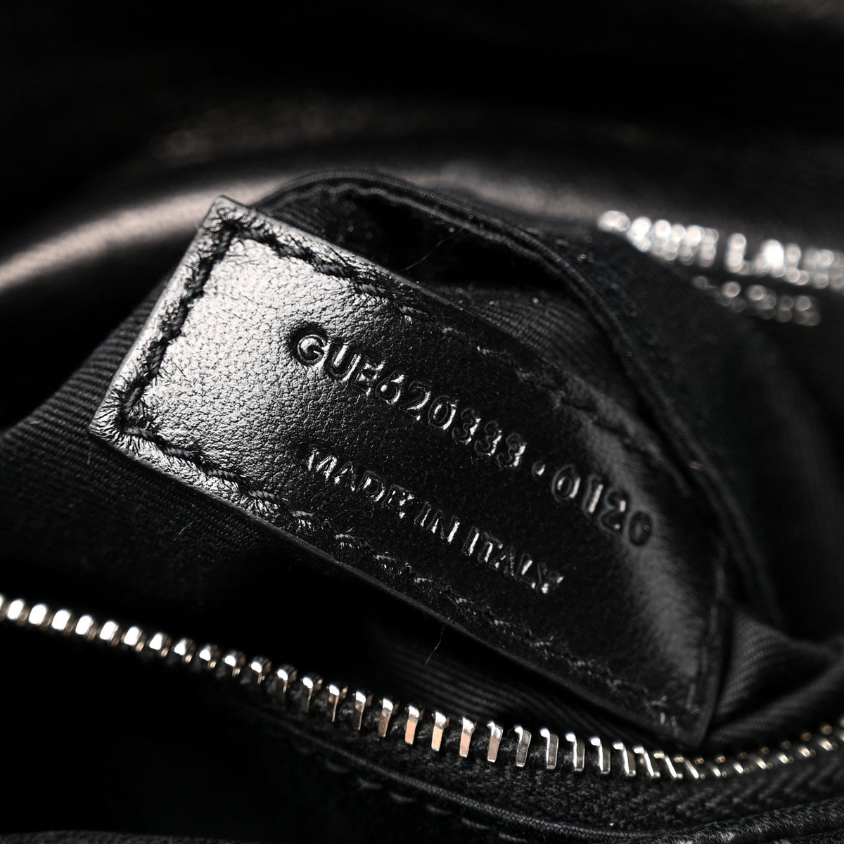 Lambskin Quilted Toy Loulou Puffer Monogram Chain Satchel Black