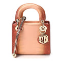 Lizard Ombre Mini Lady Dior Copper
