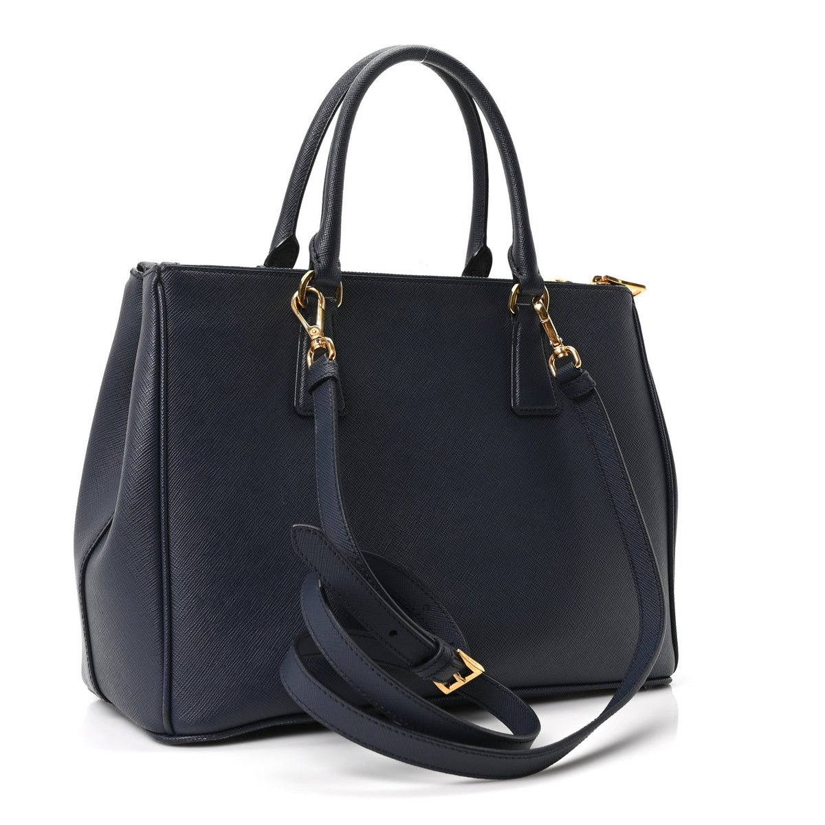 Saffiano Large Galleria Double Zip Tote Baltico