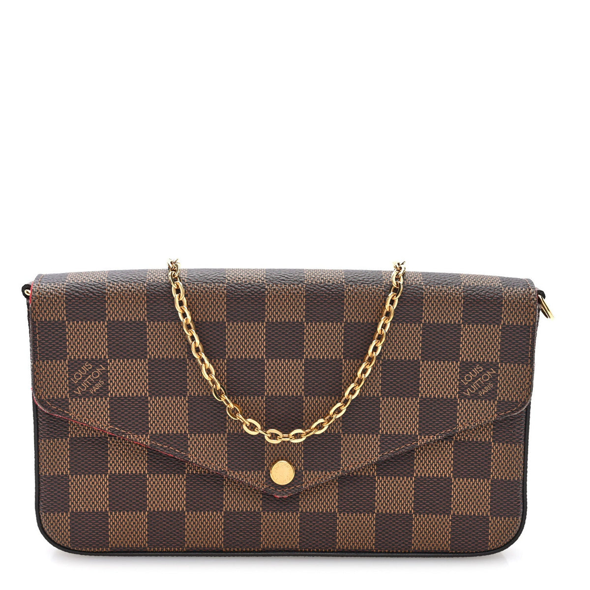 Damier Ebene Pochette Felicie Chain Wallet