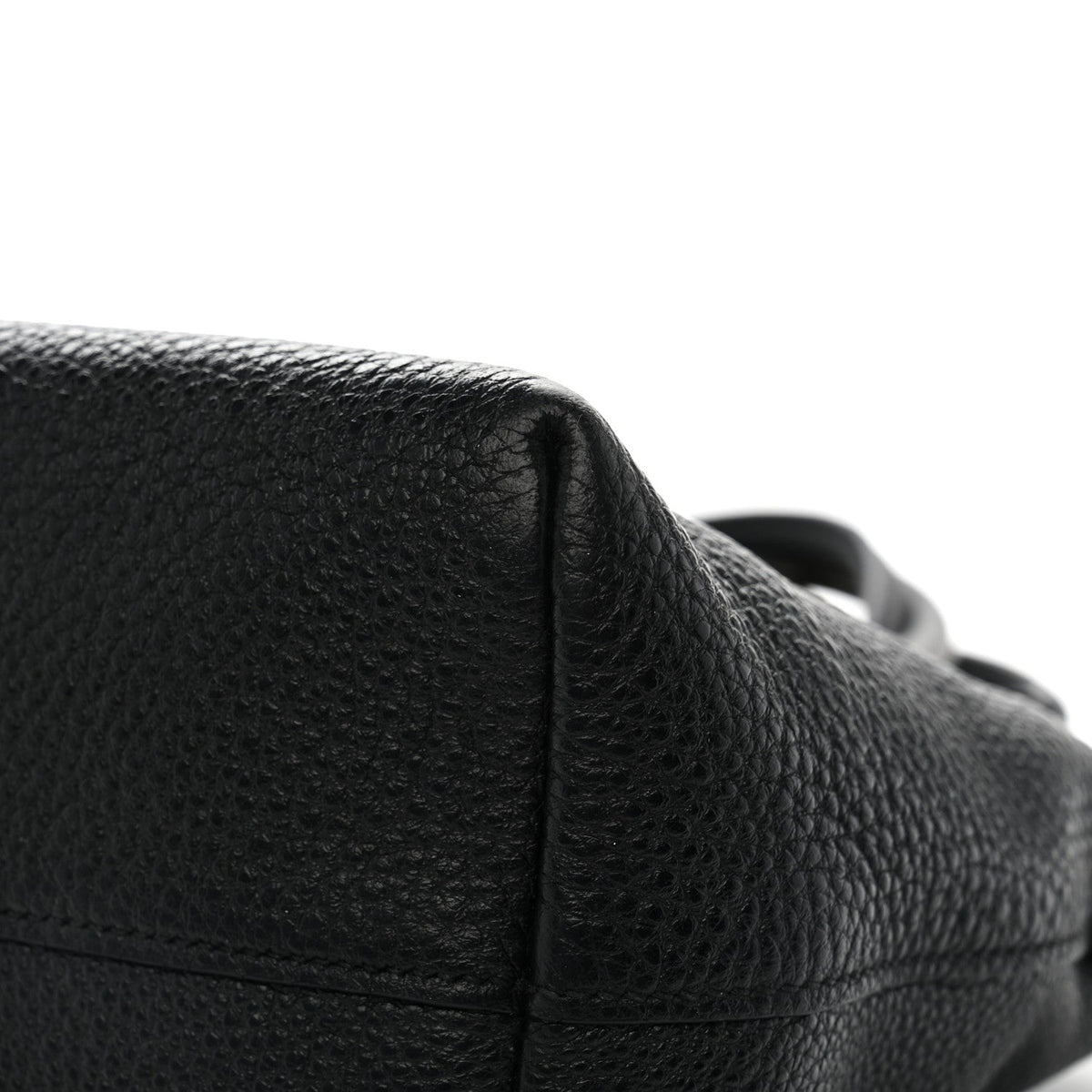 Vitello Daino Small Tote Black