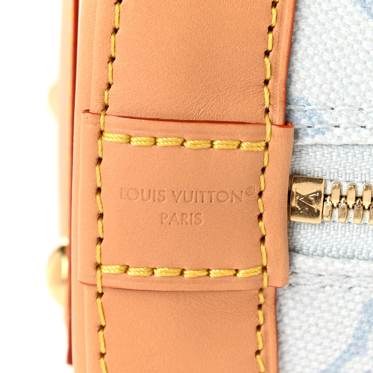 Monogram Origine Lin Alma BB Bleu Courrier