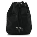 Nylon Vela Drawstring Pouch Black