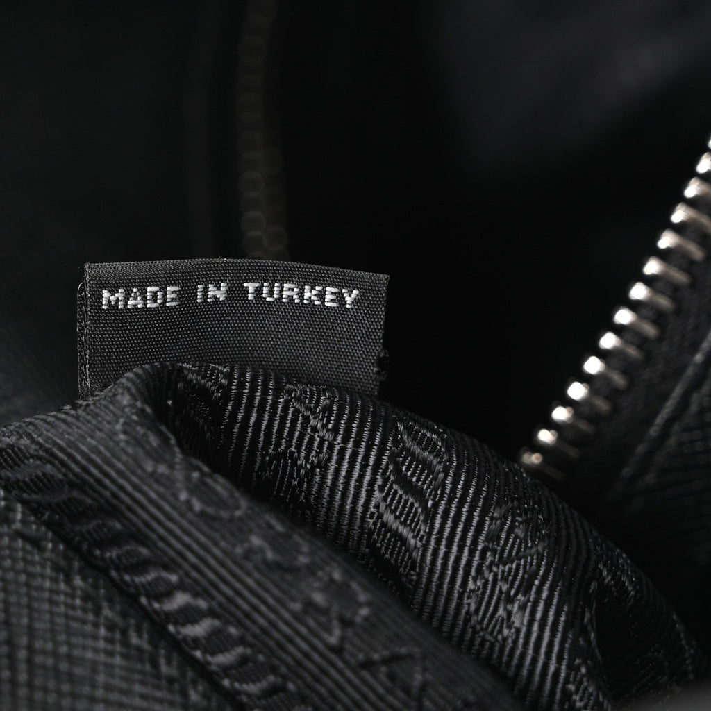 Nylon Tessuto Impuntu Quilted Tote Black