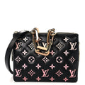 Lambskin Embossed Monogram LV Ski Coussin BB Black Rose