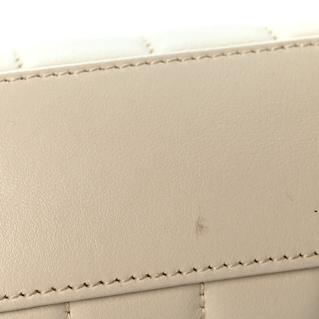 Calfskin Y Quilted Monogram Toy Loulou Crossbody Bag Blanc Vintage