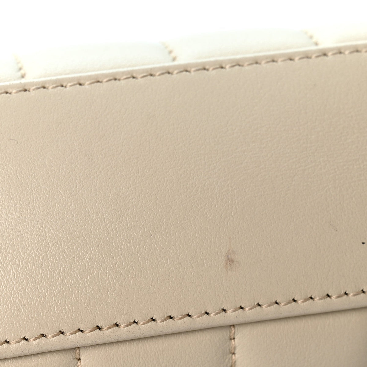 Calfskin Y Quilted Monogram Toy Loulou Crossbody Bag Blanc Vintage
