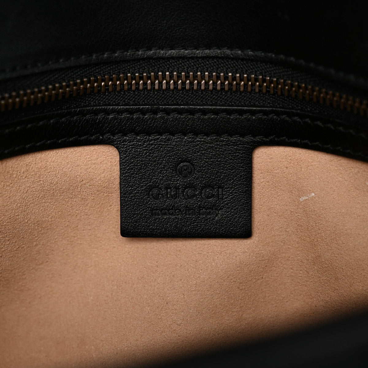 Calfskin Matelasse Small GG Marmont Shoulder Bag Black