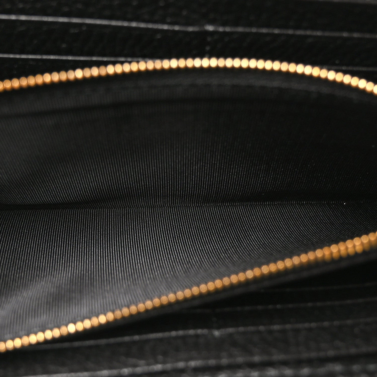 Pebbled Calfskin Jackie 1961 Chain Wallet Black