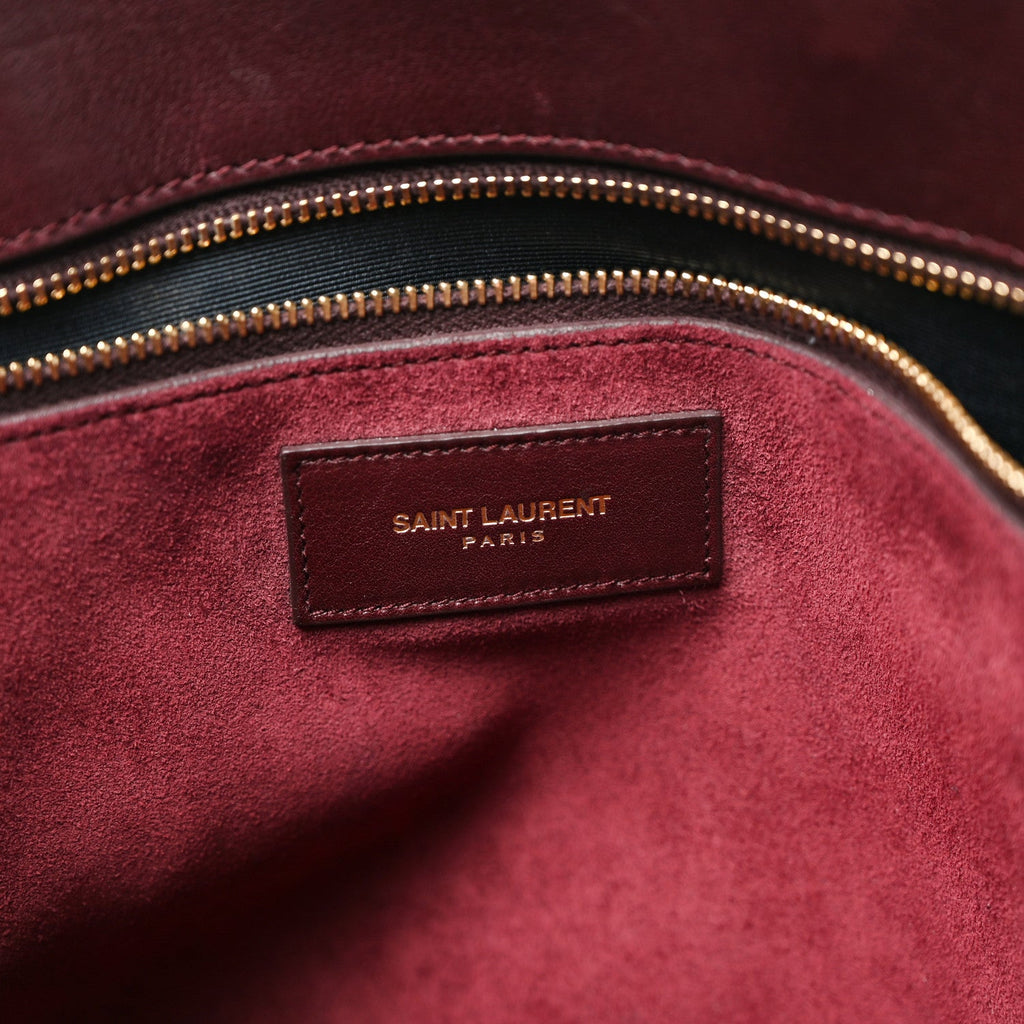 Calfskin Small Sac De Jour Bordeaux