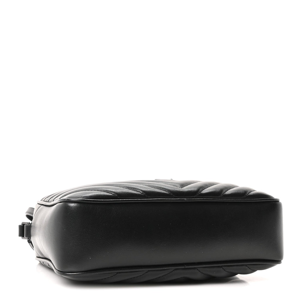 Calfskin Matelasse Monogram Monochrome Lou Camera Bag Black