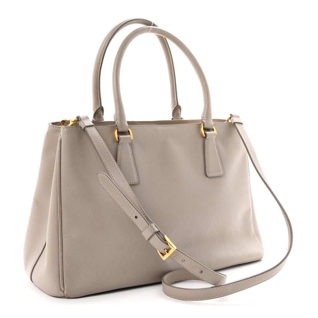 Saffiano Lux Medium Tote Argilla