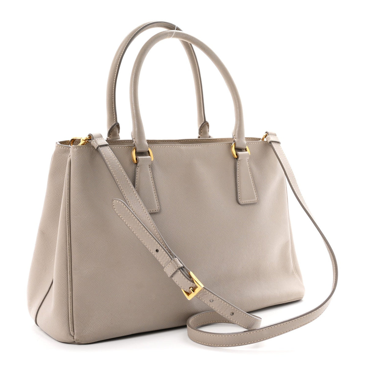 Saffiano Lux Medium Tote Argilla