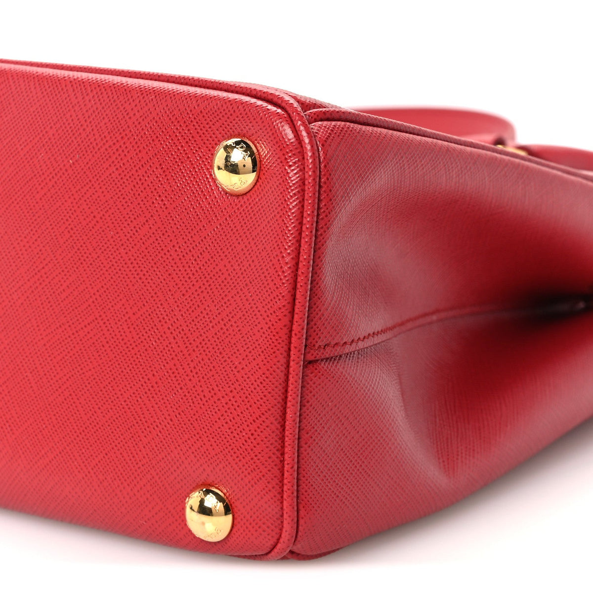 Saffiano Small Galleria Double Zip Tote Fuoco