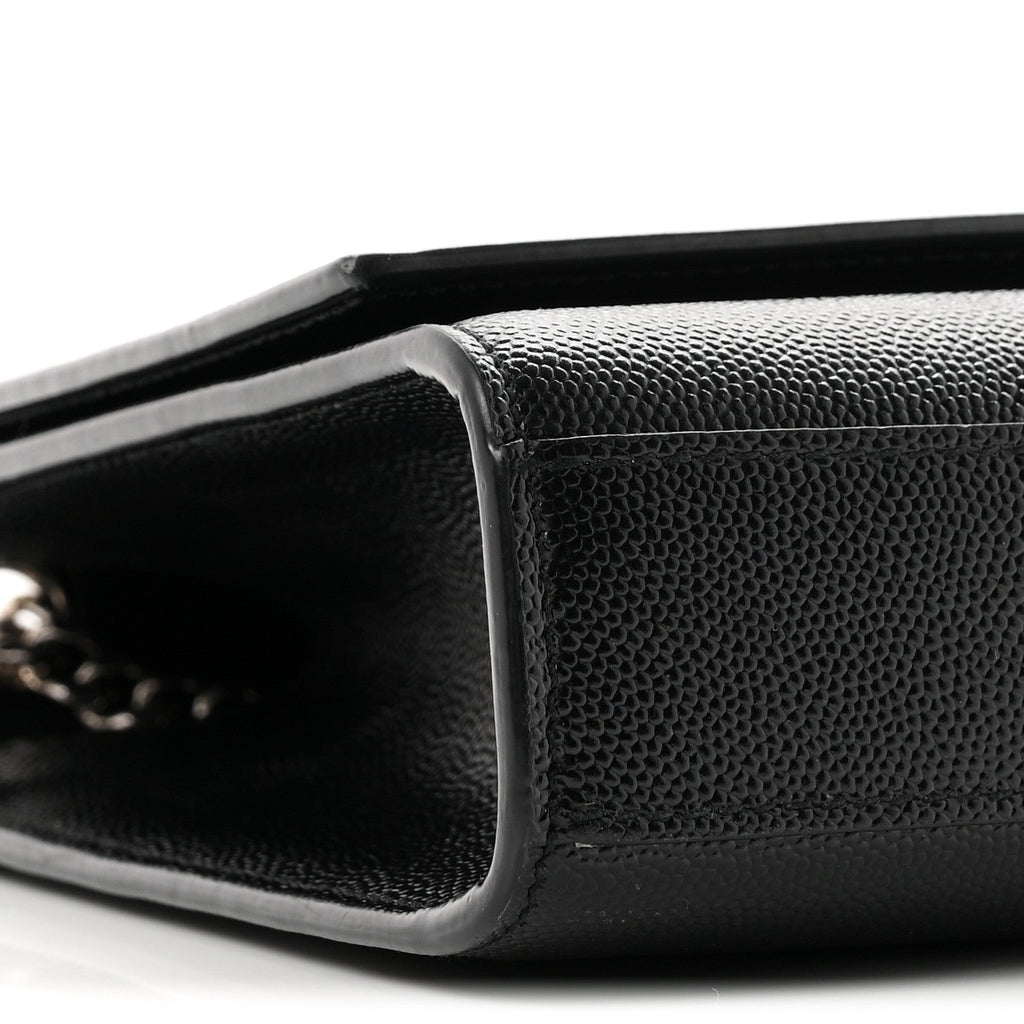 Grain De Poudre Medium Classic Monogram Kate Satchel Black