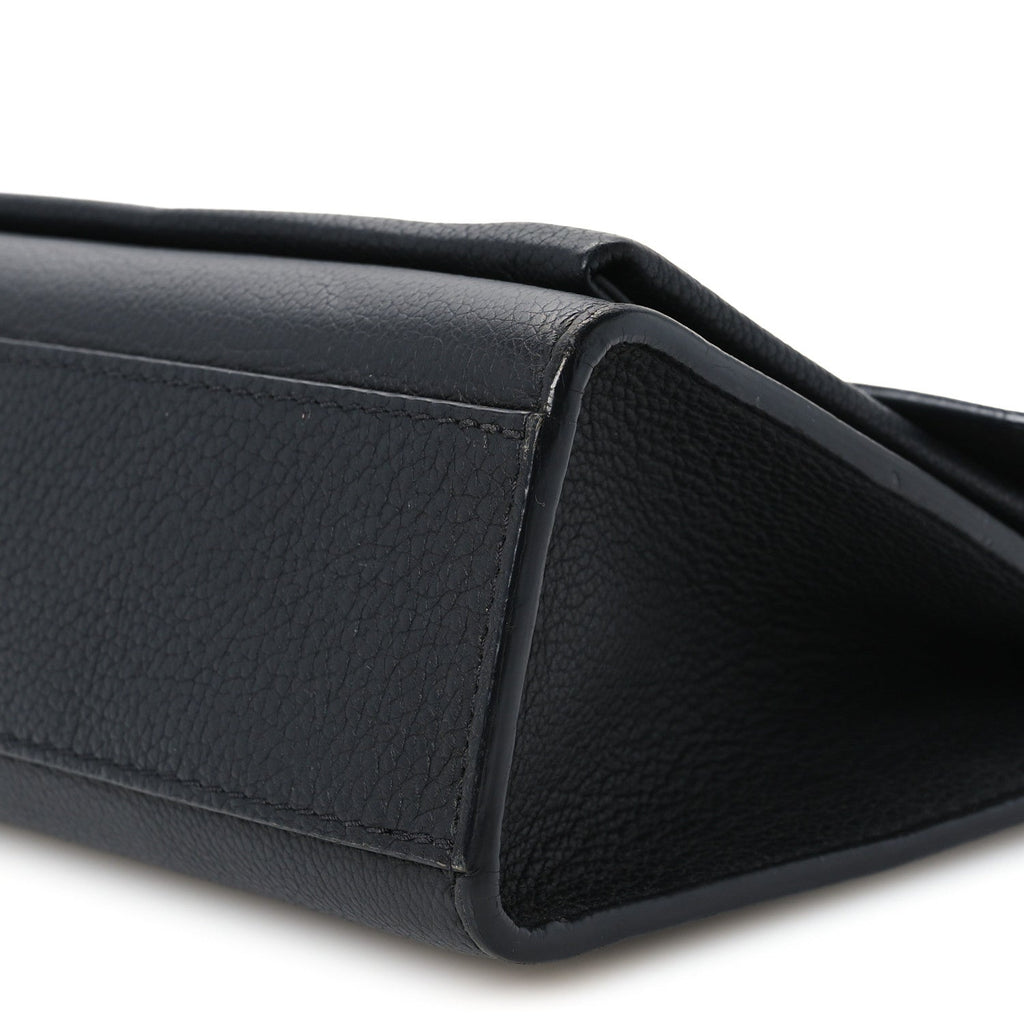 Soft Calfskin Mylockme Chain Bag BB Black
