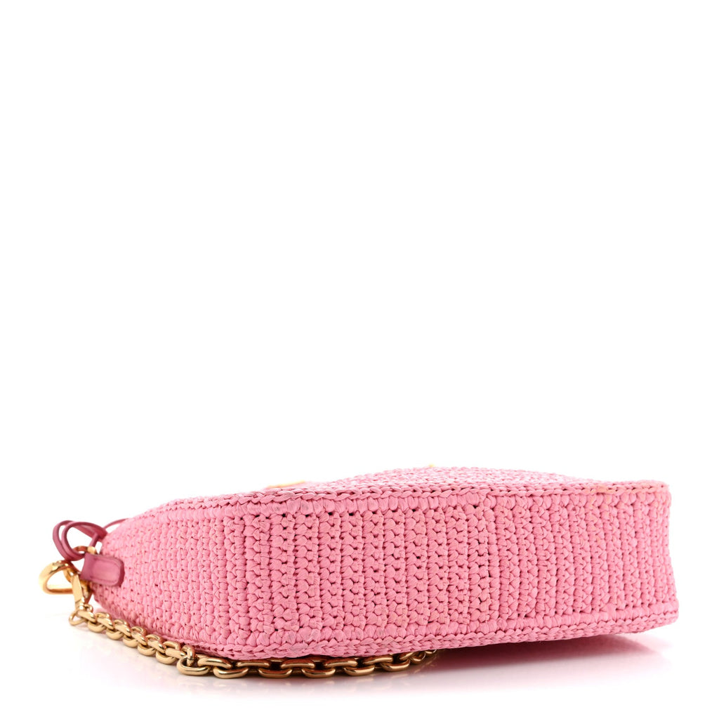 Yarn Raffia Effect Crochet Re-Edition 2005 Shoulder Bag Petalo