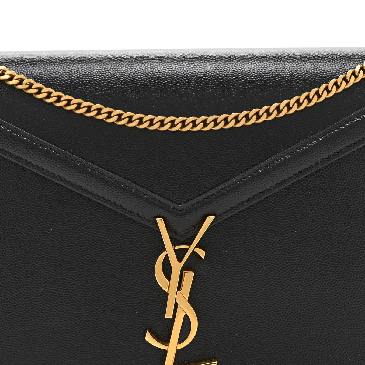 Grain De Poudre Monogram Cassandra Clasp Bag Black