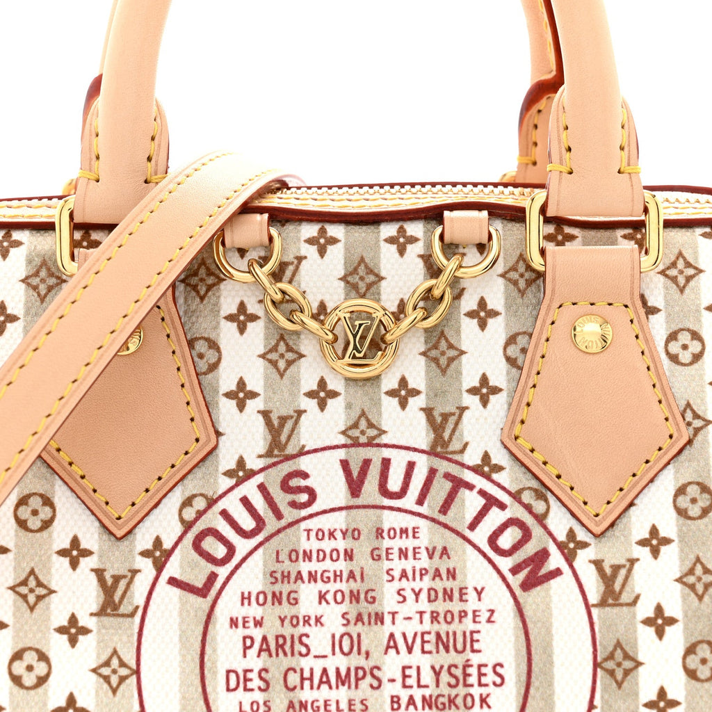 Minigram LV Stamp Speedy Bandouliere 20 Nude Rose
