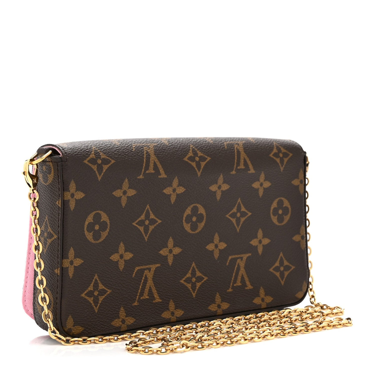 Monogram 2022 Christmas Animation Paris Pochette Felicie Chain Wallet Pink