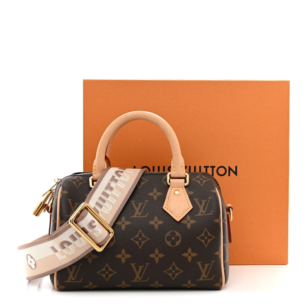 Monogram Speedy Bandouliere 20 Beige