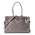 Glossy Calfskin Triangle Large Bonnie Shoulder Bag Peltro