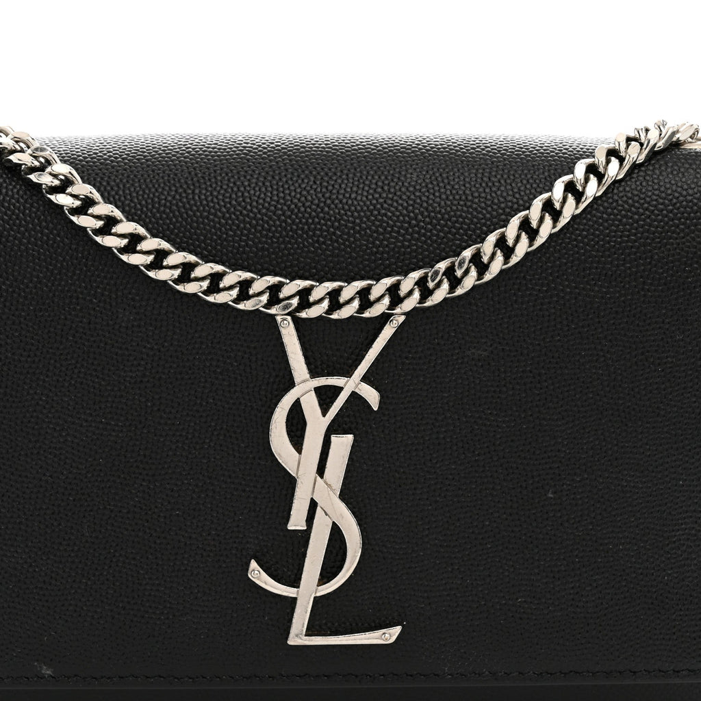 Grain De Poudre Small Monogram Kate Satchel Black