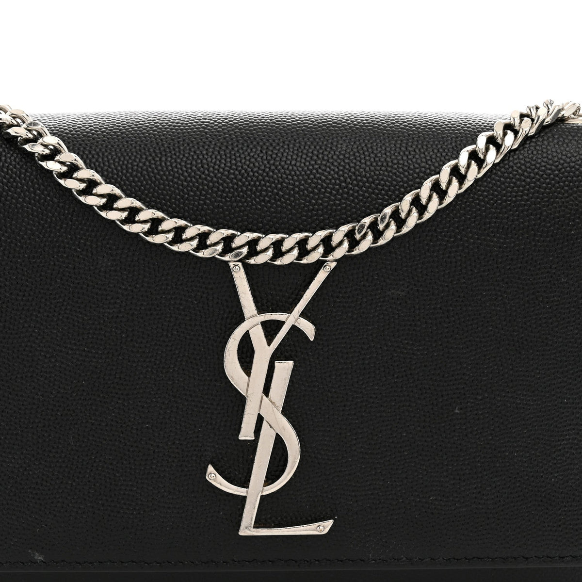 Grain De Poudre Small Monogram Kate Satchel Black