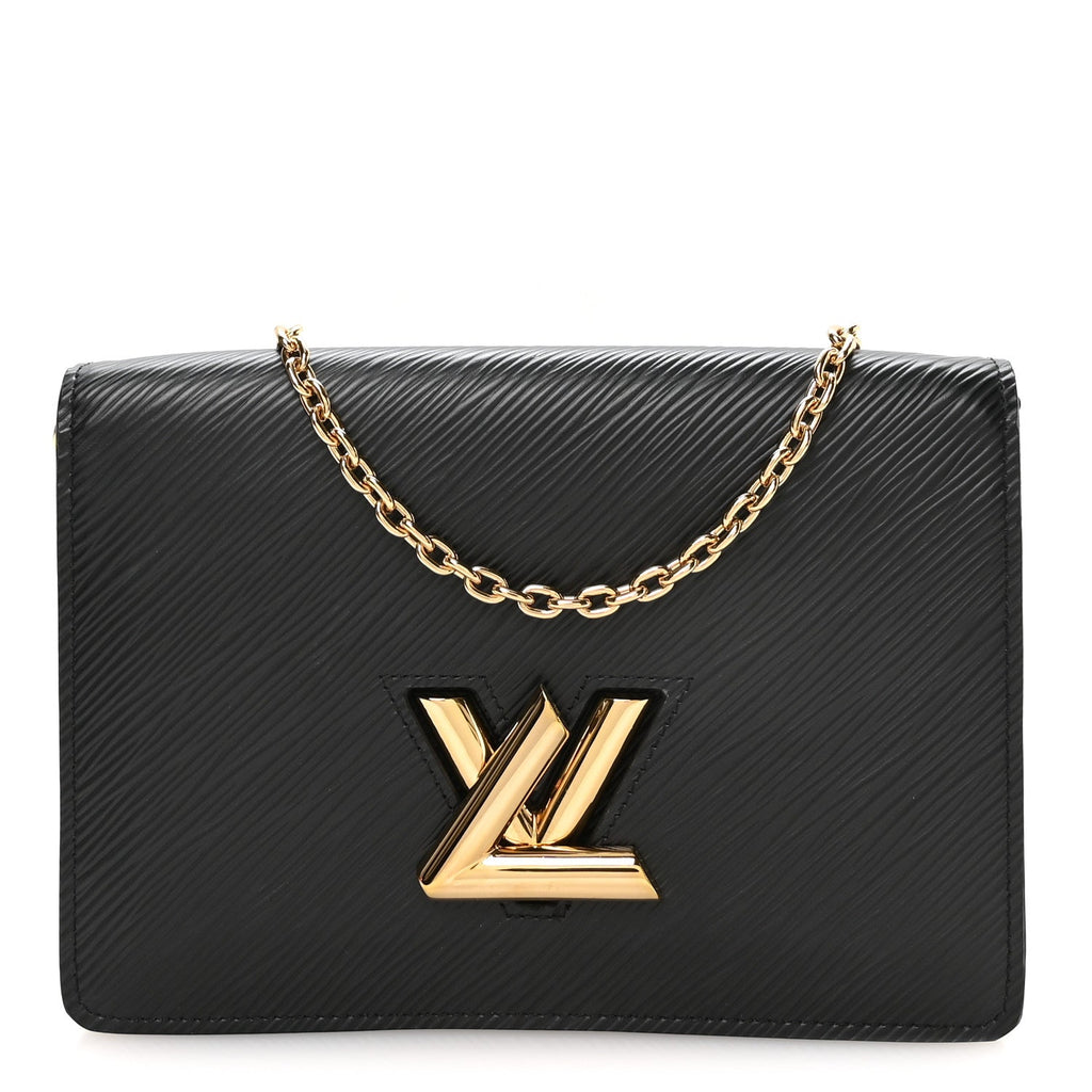 Epi Twist Belt Chain Wallet Black