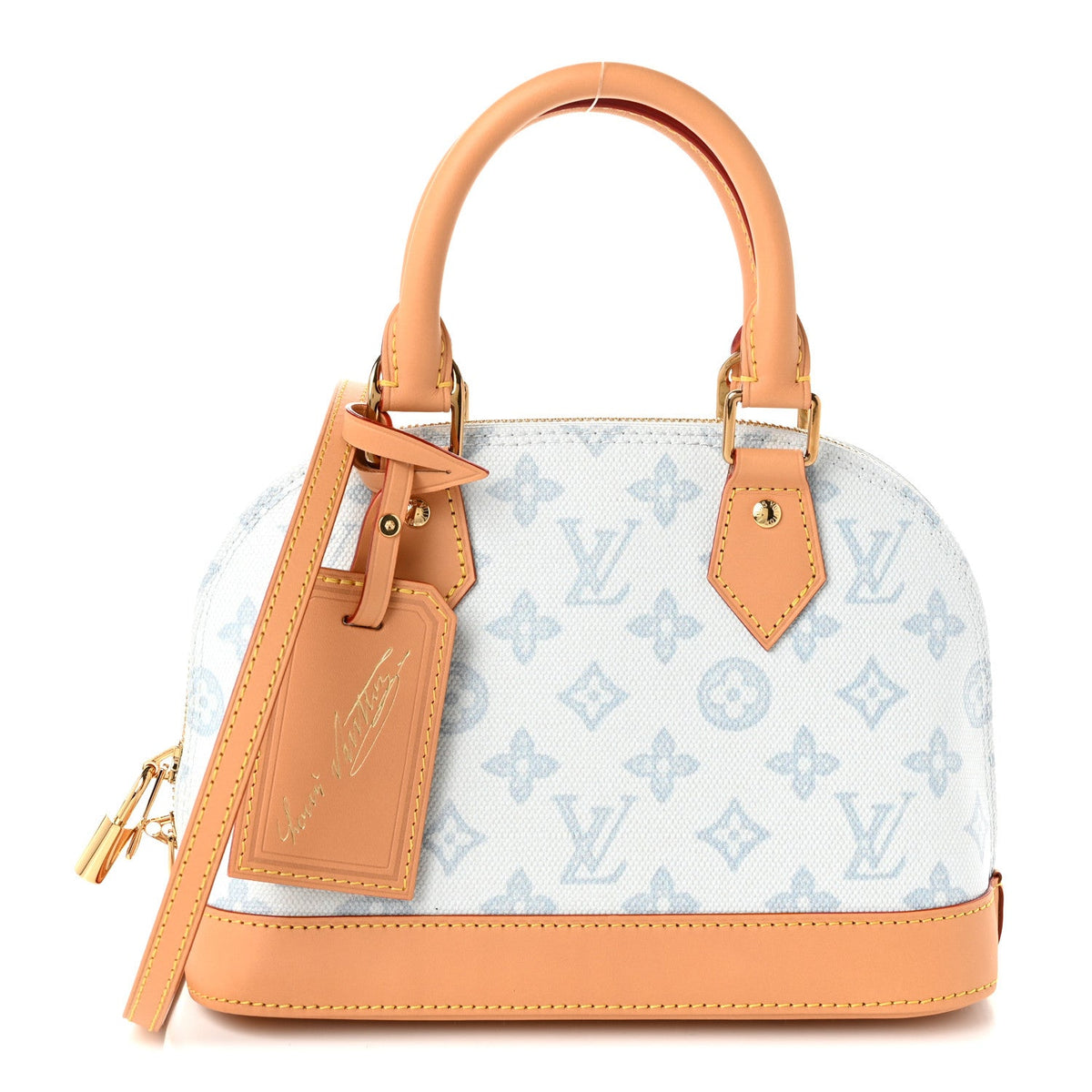 Monogram Origine Lin Alma BB Bleu Courrier
