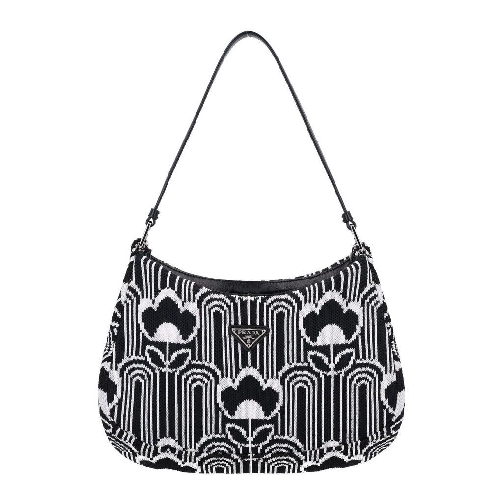Maglia Jacquard Cleo Shoulder Bag Black White