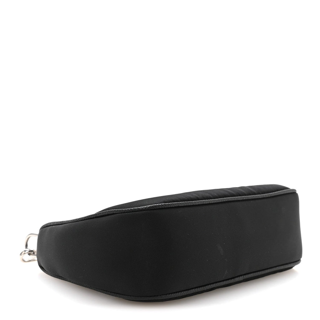 Tessuto Nylon Mini Re-Edition 2000 Shoulder Bag Black