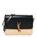 Soft Ultracalfskin Monogram Medium Solferino Satchel Black Burro