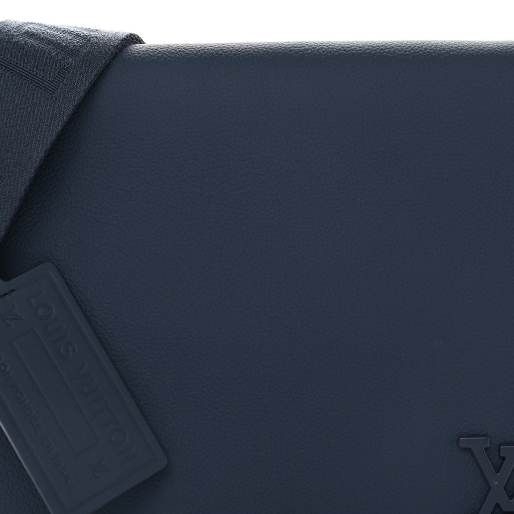Calfskin Aerogram Takeoff Messenger Blue