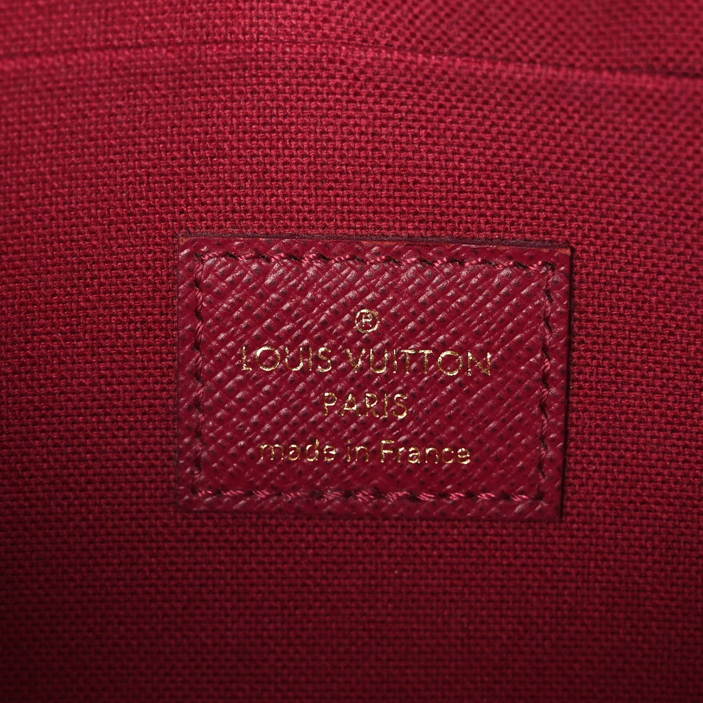 Monogram Pochette Felicie Chain Wallet Fuchsia