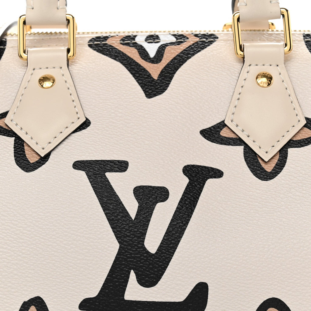 Monogram Giant Wild At Heart Speedy Bandouliere 25 Creme