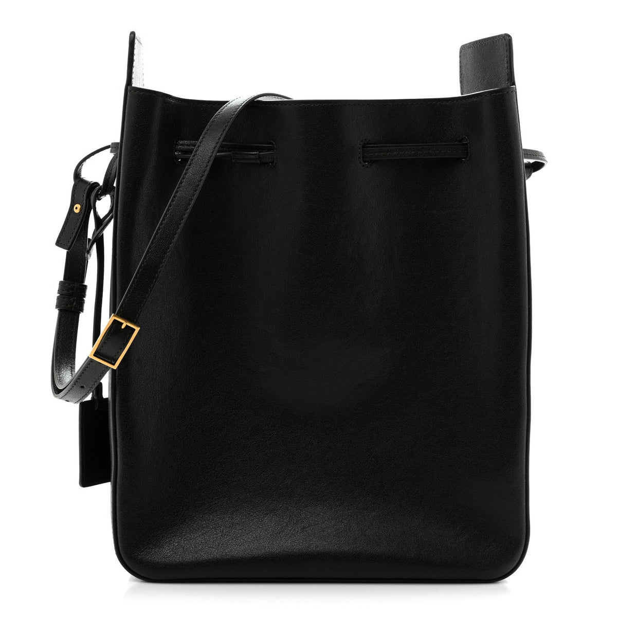 Calfskin Large Bucket Bag New Vert Fonce