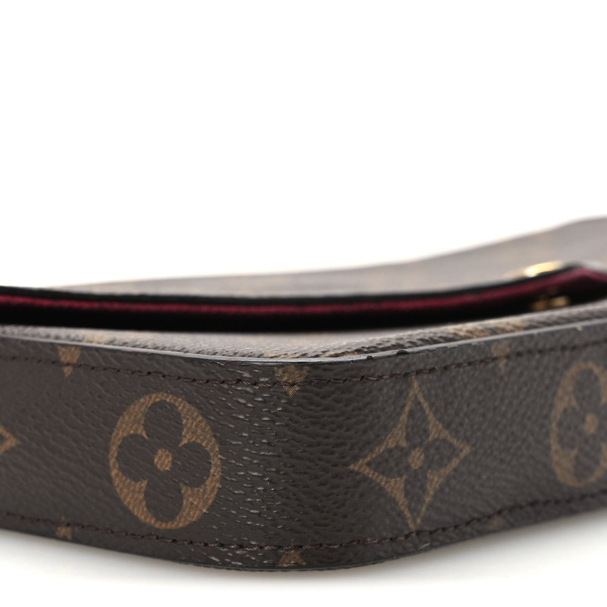 Monogram Pochette Felicie Chain Wallet Fuchsia