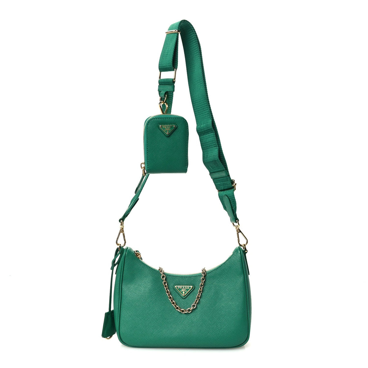 Saffiano Lux Re-Edition 2005 Shoulder Bag Mango