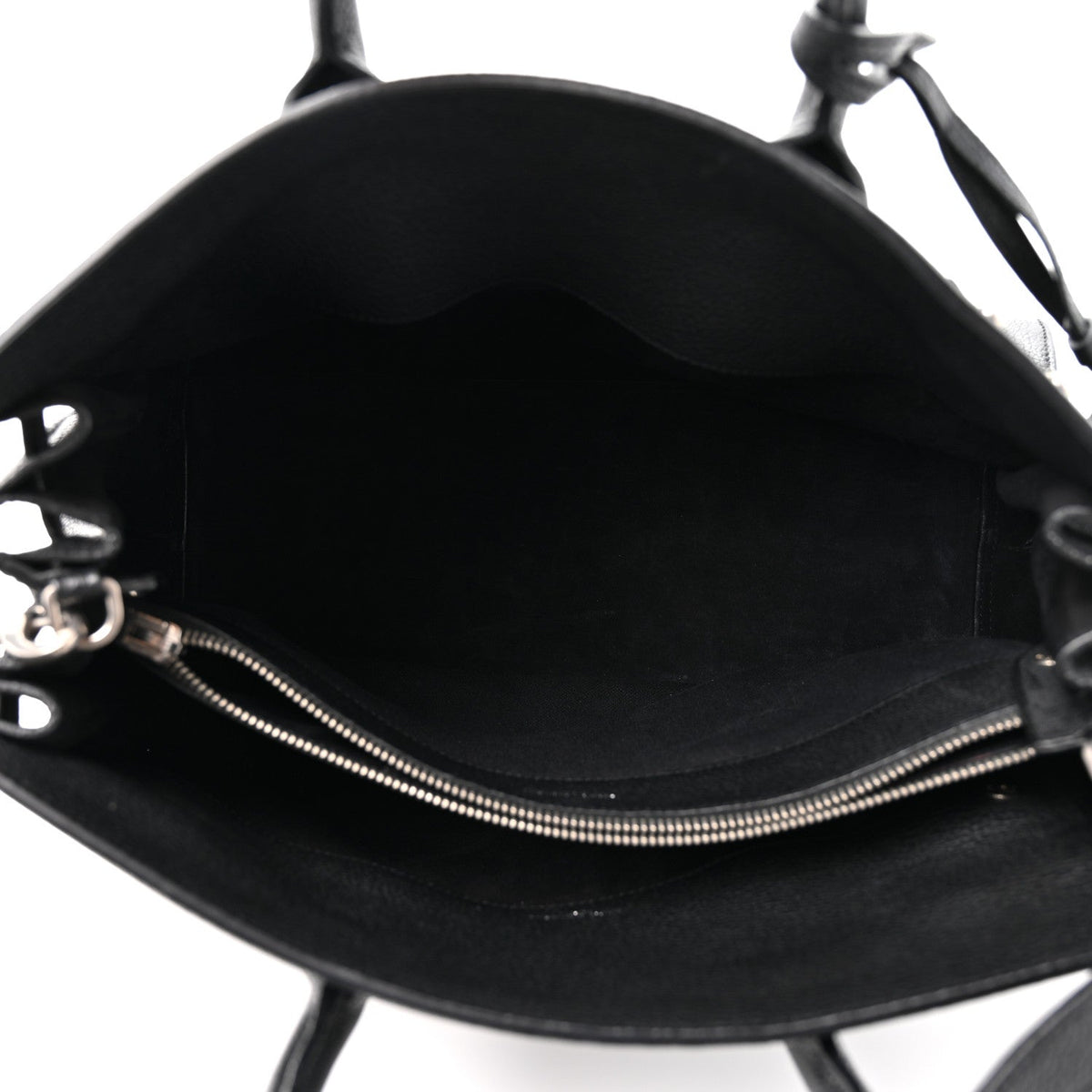 Grained Calfskin Small Supple Sac De Jour Black
