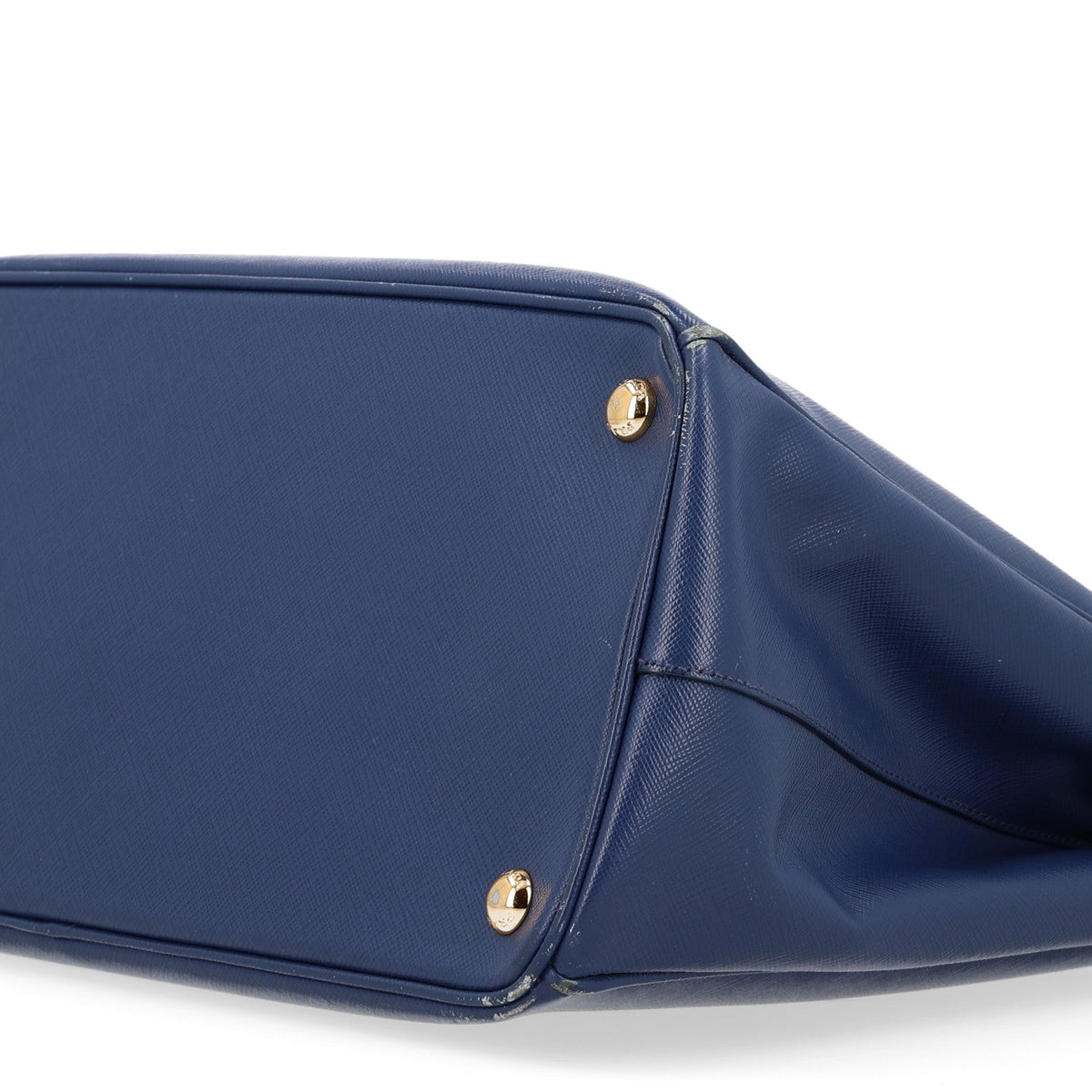 Saffiano Lux Medium Galleria Double Zip Tote Bluette