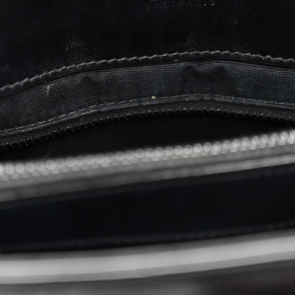 Calfskin Y Quilted Monogram Monochrome Medium Loulou Chain Satchel Black