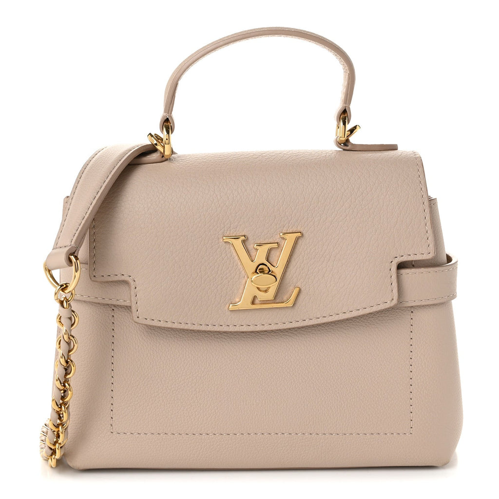 Soft Calfskin Mini Lockme Ever Greige