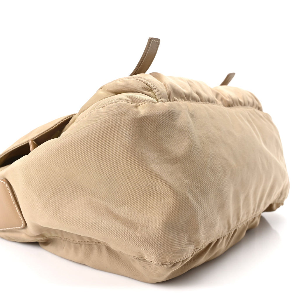 Nylon Vela Sport Messenger Bag Cammello