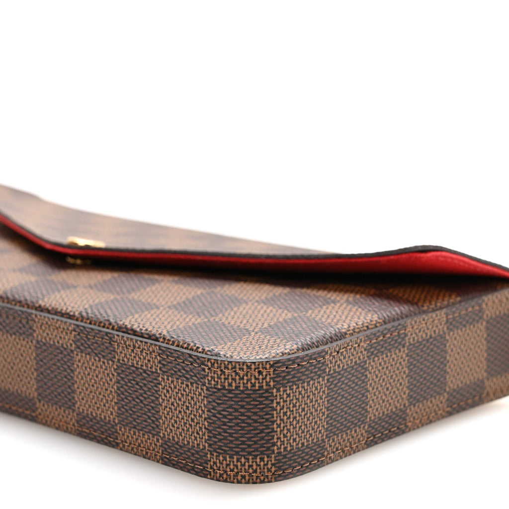Damier Ebene Pochette Felicie Chain Wallet