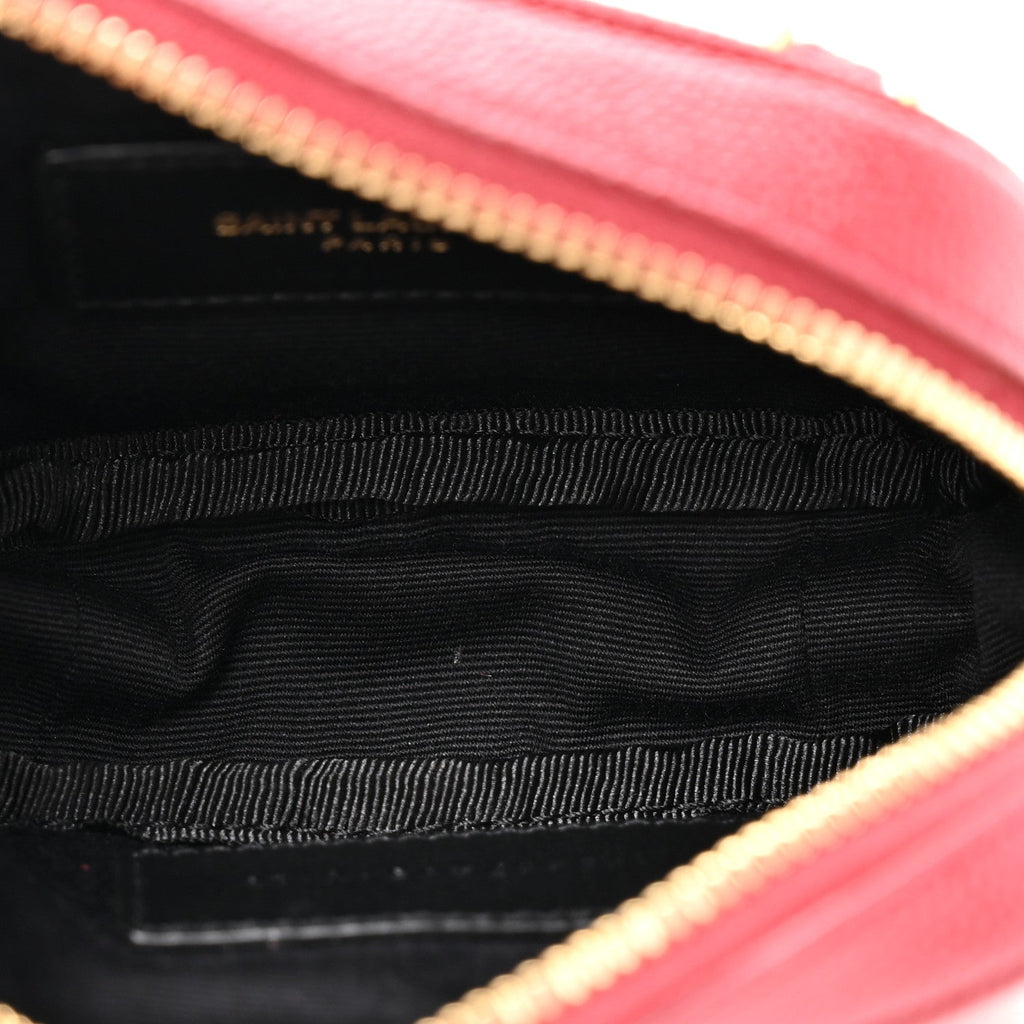 Grain De Poudre Matelasse Monogram Baby Lou Camera Bag Opyum Red