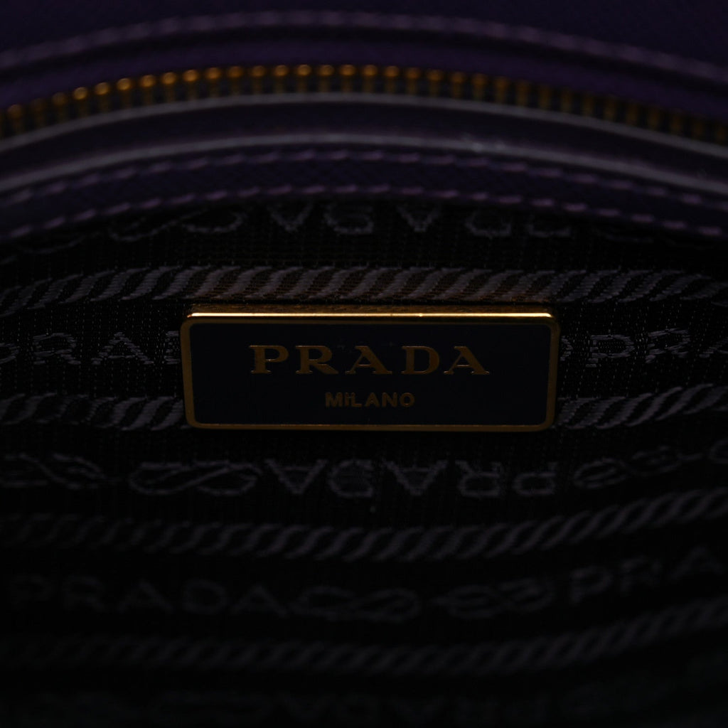 Saffiano Lux Small Promenade Tote Bluette Viola