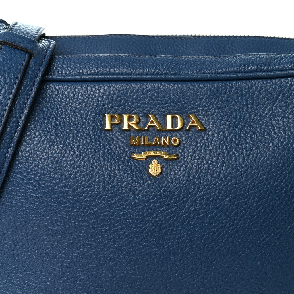 Vitello Phenix Camera Bag Bluette