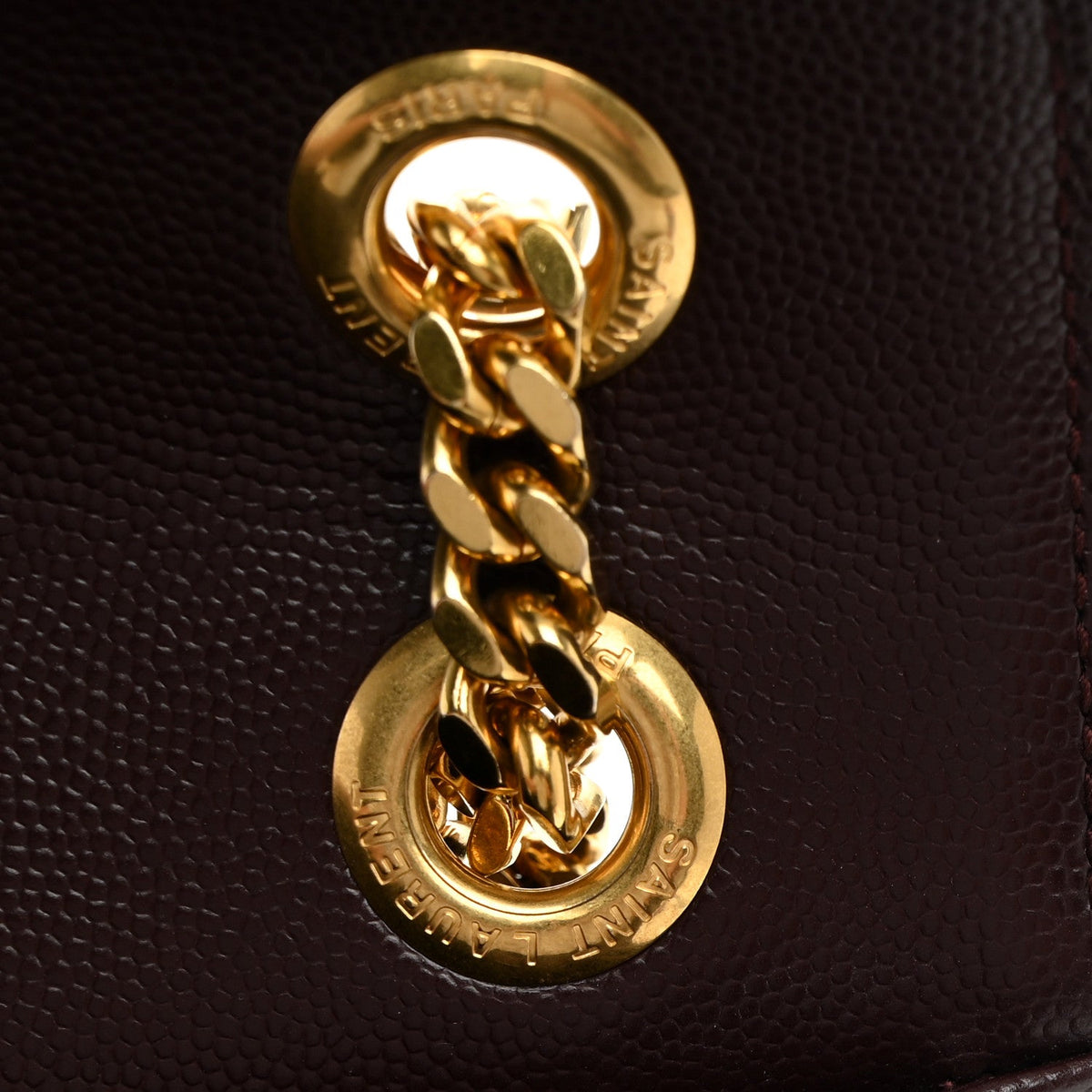 Grain De Poudre Matelasse Chevron Large Monogram Satchel Rouge Legion