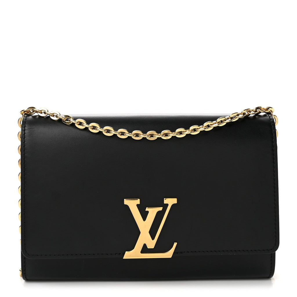 Calfskin Chain Louise GM Black